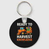 Ready To Harvest Knowledge Tractor Farmer Teacher  Sleutelhanger (Voorkant)