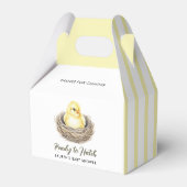 Ready To Hatch Yellow Spring Chick Baby Shower Bedankdoosjes (Achterkant)