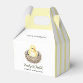 Ready To Hatch Yellow Spring Chick Baby Shower Bedankdoosjes (Voorkant Zijde)