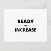READY TO INCREASE BRIEFKAART (Voorkant)