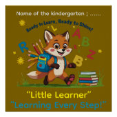 Ready to Learn, Ready to Shine!” – Kindergarten Mo Perfect Poster (Voorkant)