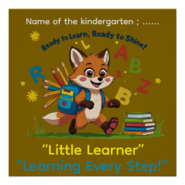 Ready to Learn, Ready to Shine!” – Kindergarten Mo Perfect Poster