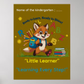 Ready to Learn, Ready to Shine!” – Kindergarten Mo Poster (Voorkant)
