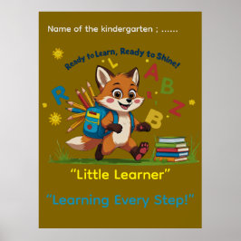 Ready to Learn, Ready to Shine!” – Kindergarten Mo Poster