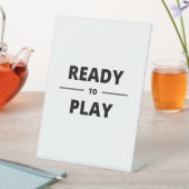 READY TO PLAY RECLAMEBORD MET VOETSTUK (Insitu)