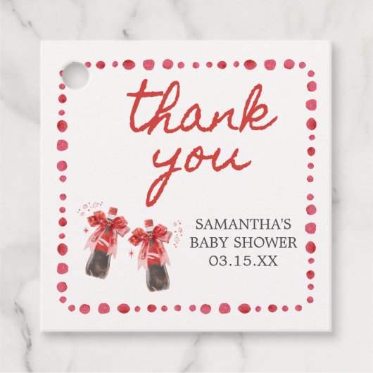 Ready to Pop Baby Shower  Bedankjes Labels (Voorkant)