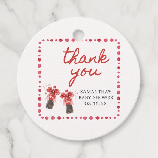 Ready to Pop Baby Shower  Bedankjes Labels (Voorkant)