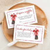 Ready to Pop Baby Shower Diaper Raffle Informatiekaartje