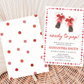 Ready to Pop Baby Shower  Kaart