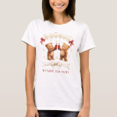 Ready to Pop Bear Baby Shower T-Shirt (Voorkant)