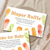 Ready to Pop Popsicle Baby Shower Diaper Raffle Informatiekaartje