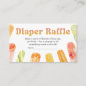 Ready to Pop Popsicle Baby Shower Diaper Raffle Informatiekaartje (Voorkant)