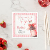 Ready To Pop Red Bow Soda Bottle Baby Shower Servet (Insitu)