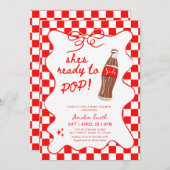 Ready to Pop Soda Baby shower Kaart (Voorkant / Achterkant)