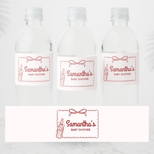 Ready to Pop Soda Baby Shower Waterfles Etiket