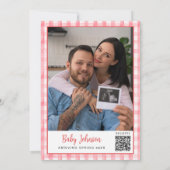 Ready To Pop Soda Bottle Baby Shower Photo Kaart (Achterkant)