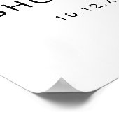 Ready To Pop Soda Bottle Baby Shower Welcome Sign Poster (Hoek)