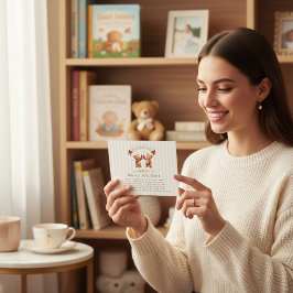 Ready to Pop Teddy Bears Baby Shower Napkins Informatiekaartje