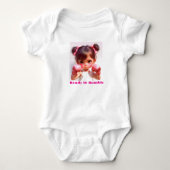 ‘Ready to Rumble’ Baby Bodysuit. Romper (Voorkant)
