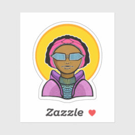 Ready to ski sticker