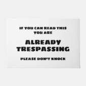 READY TRESPASSING VAN DE deurmat (Voorkant)