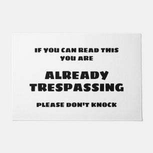 READY TRESPASSING VAN DE deurmat