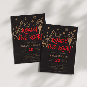 Ready Two Rock Kinderen Metal 2e verjaardag Kaart