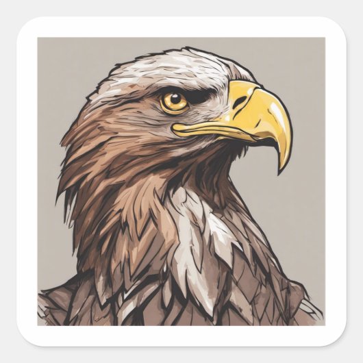 Reagal Eagle Vierkante Sticker (Voorkant)