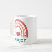 Reagan  Boho Rainbow Koffiemok (Voorkant links)