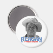 Reagan Cowboy 1980 Magneet (Voorkant / Achterkant)