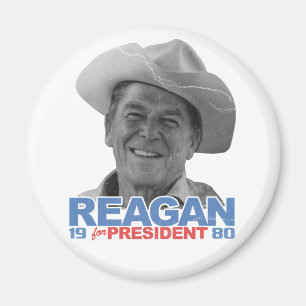 Reagan Cowboy 1980 Magneet