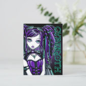 Reagan Cyber Gothic Radioactive Fairy Art Briefkaa Briefkaart (Staand voorkant)