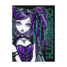 Reagan Cyber Gothic Radioactive Fairy Art Briefkaa