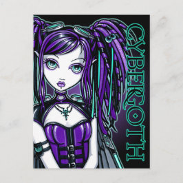 Reagan Cyber Gothic Radioactive Fairy Art Briefkaa Briefkaart
