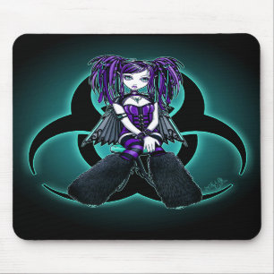 "Reagan" Cybergoth Radioactive Fairy Mousepad Muismat