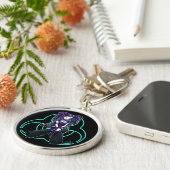 "Reagan" Cybergoth Radioactive Fairy Sleutelhanger (Zijkant)