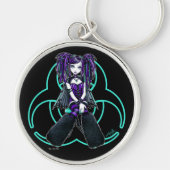 "Reagan" Cybergoth Radioactive Fairy Sleutelhanger (Voorkant)