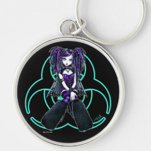"Reagan" Cybergoth Radioactive Fairy Sleutelhanger