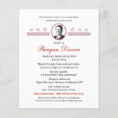 Reagan Dinner Political Fundraiser Invitation (Voorkant)
