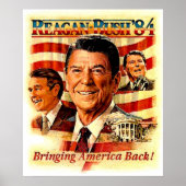 REAGAN FOR PRESIDENT  Campaign Adverteren Poster (Voorkant)