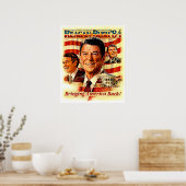 REAGAN FOR PRESIDENT Campaign Adverteren Poster (Keuken)