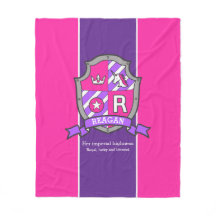 Reagan letter R naam betekent schild roze paarse