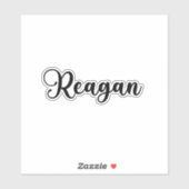 Reagan Naam - Handgeschreven kalligrafie Sticker (Vel)