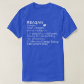 Reagan Naam Reagan Definitie Reagan Vrouw Naam R T-shirt (Design voorkant)