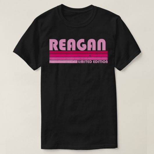REAGAN Name Personalized Retro 80s 90s Bir T-shirt (Design voorkant)