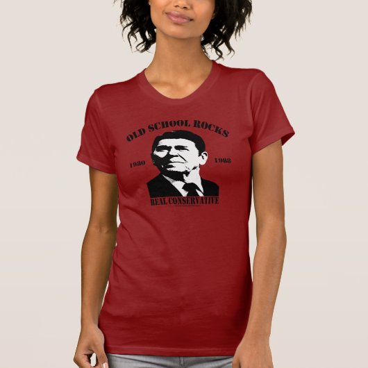 Reagan Old School Rocks T-shirt (Voorkant)