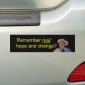 Reagan onthoudt de Bumpersticker REAL Hope & Chang (Op auto)