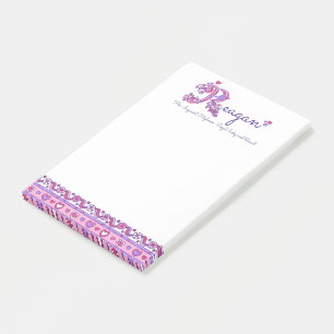 Reagan personalized R name betekenend post het not Post-it® Notes