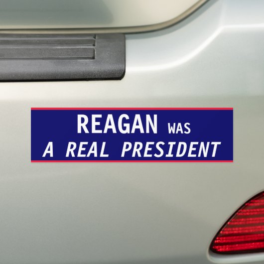 Reagan REAL President Bumpersticker (Op auto)