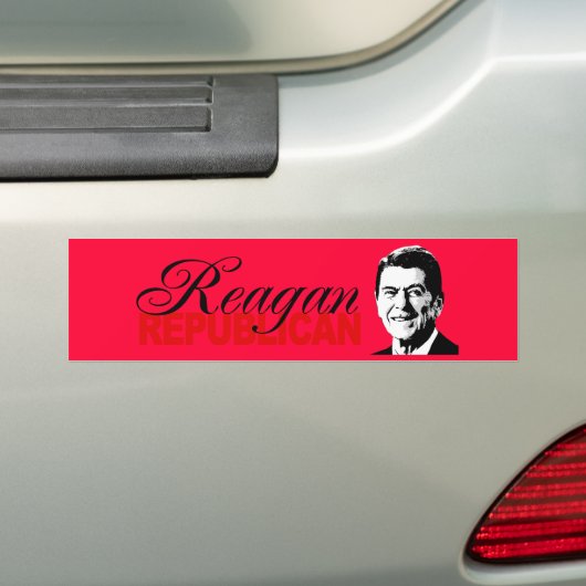 REAGAN REPUBLICAN BUMPERSTICKER (Op auto)